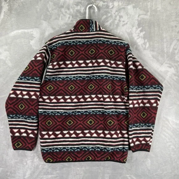 Patagonia Synchilla Sweater men's Medium 1/4 Snap-T Pullover Aztec Saltillo 2016